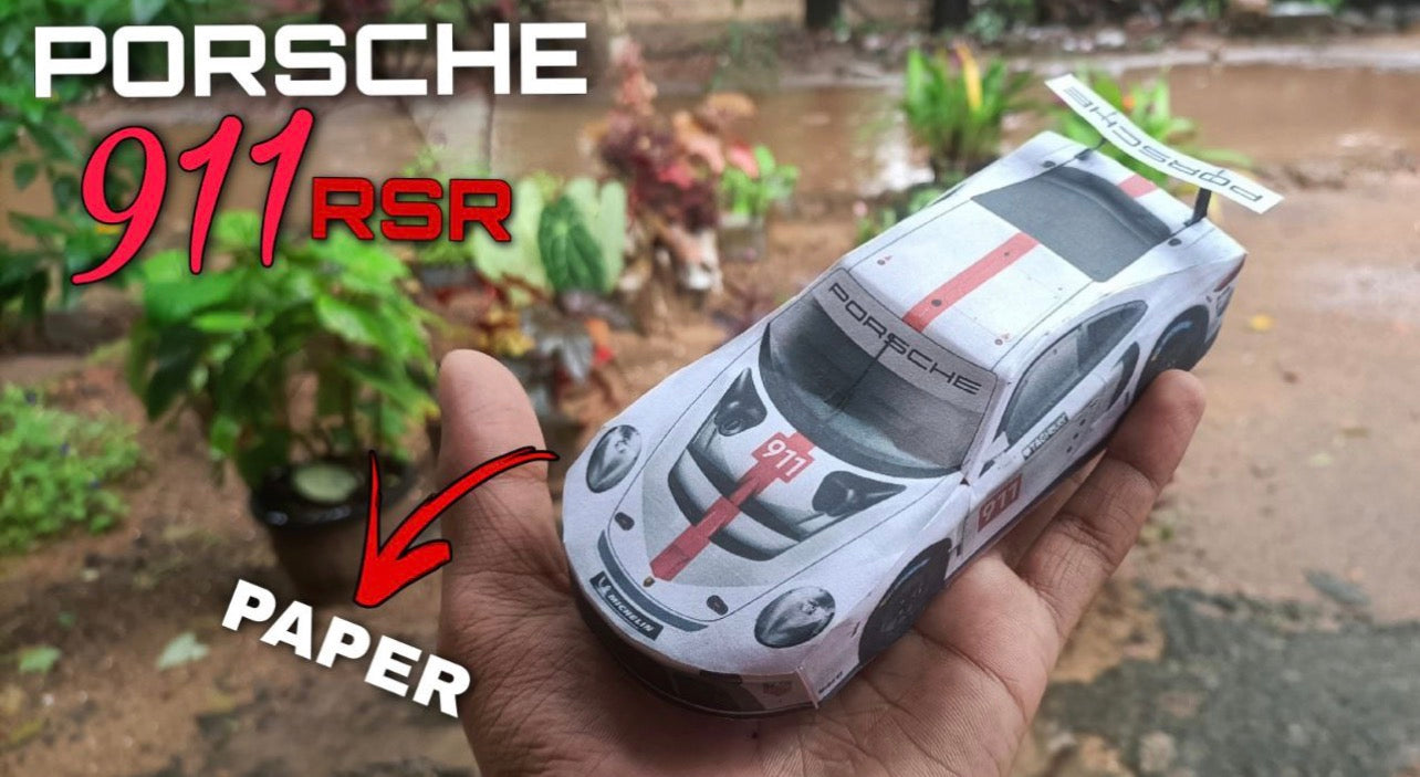 Porche 911 RSR Paperback Design PDF ( 2-5 colors )